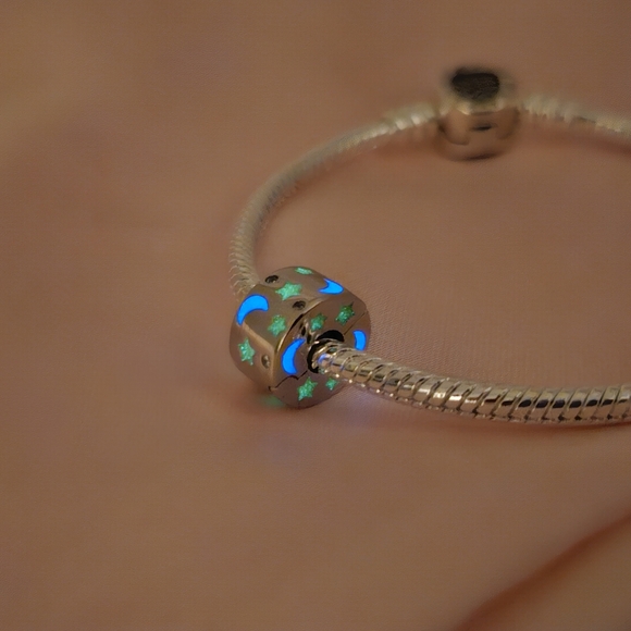 Glow in the dark Charm For Bracelet Ale S925. - Picture 2 of 7